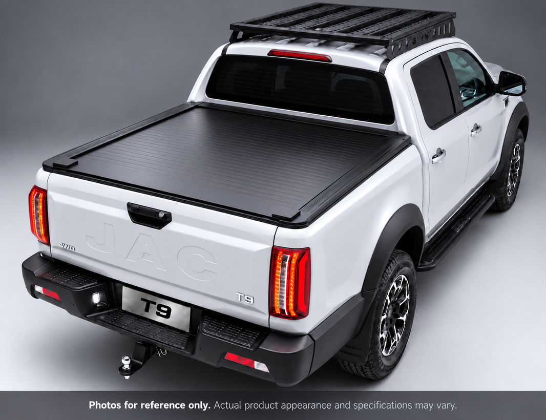 Dual Lock Manual Roller Shutter Tonneau Cover — To Suit JAC T9 Dual Cab 2024-2026 | Aluminium Retractable Ute Tub Cover