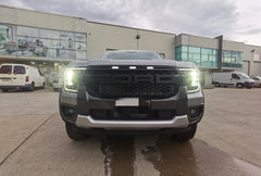 Raptor Grille with White LED Lights For Ford Ranger 2022-2025 XLT/SPORT/WILDTRAK/Platinum
