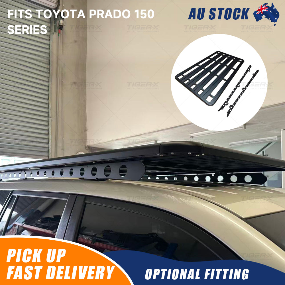 2200x1250mm Aluminum Roof Rack Platform with Backbone Set For TOYOTA PRADO 150 SERIES 2010-2023