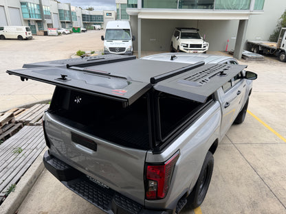 Toyota Hilux aluminium ute canopy with full-opening side door