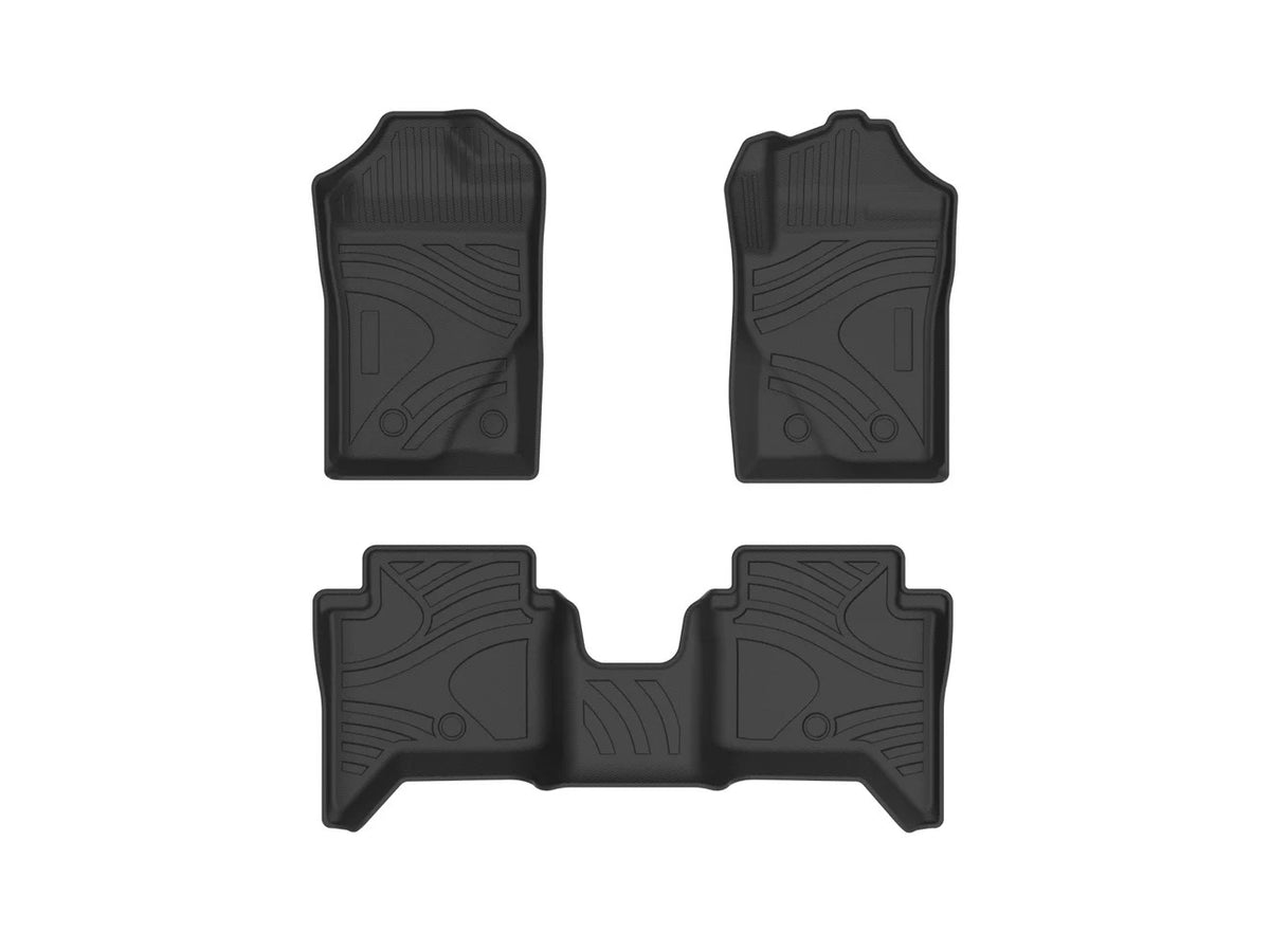 Anti-Slip Waterproof TPE Rubber Floor Mats Full Set for Ford Ranger 2022-2026 — view 4