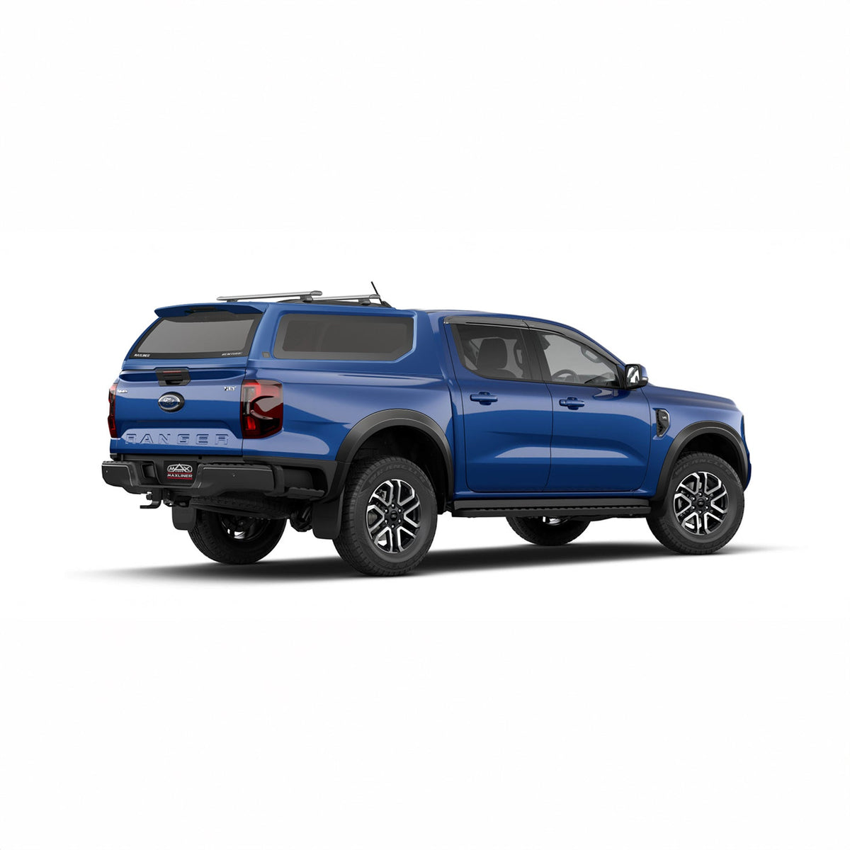 Ford Ranger with Maxliner Venture Canopy in Lightning Blue full body colour