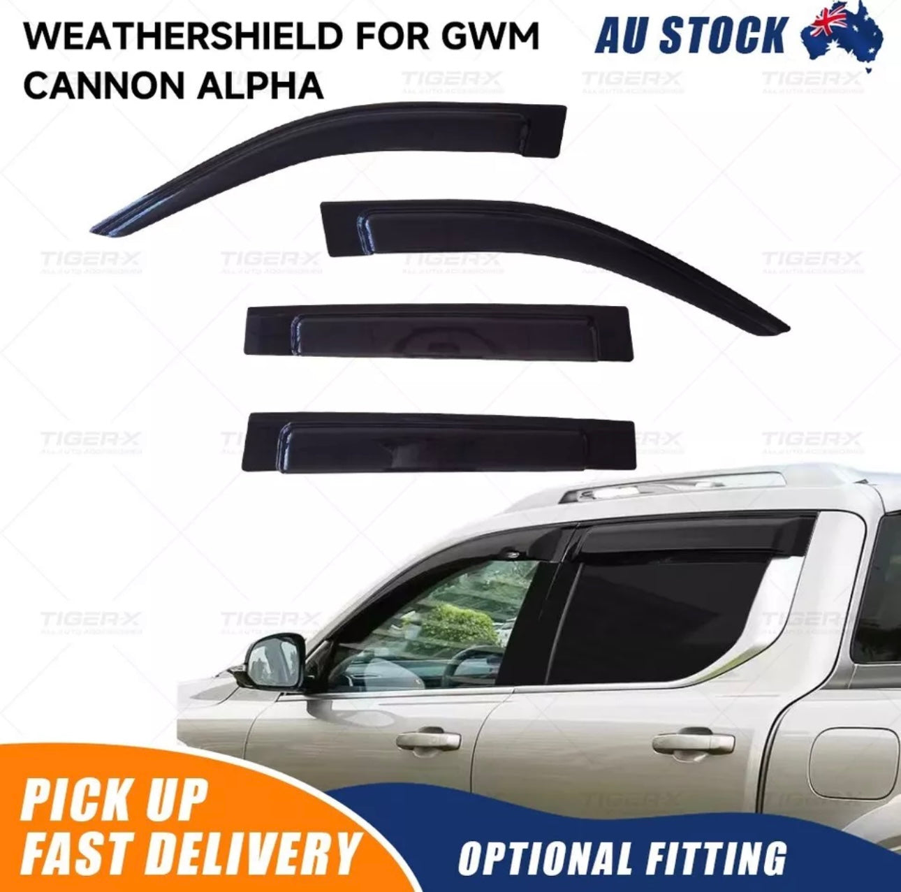 Weathershield Window Visors for GWM Cannon Alpha 2024