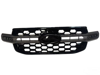 Close-up of the TIGER-X LED front grille for Ford Ranger and Ford Everest Next Gen 2022-2025