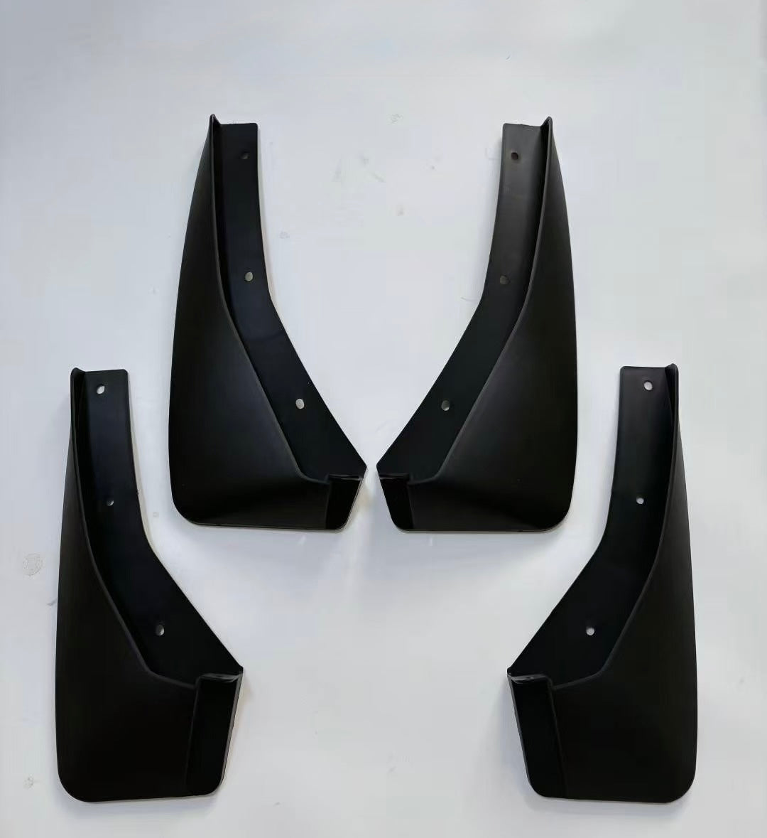 BYD Shark 6 rear mud flap fitted behind the wheel arch, matte black ABS