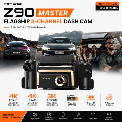 DDPai Z90 Master 3CH Dash Cam