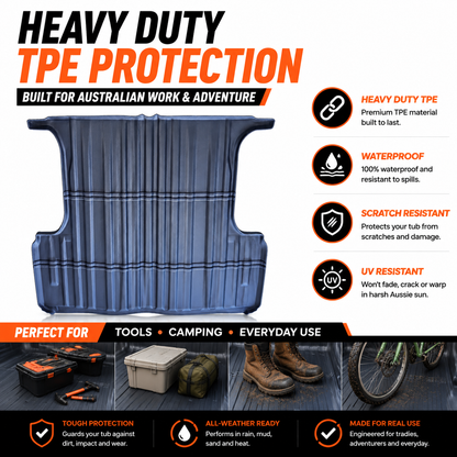 TPE Ute Tub Mat Liner to Suit Toyota HiLux 2026+ (N90) Dual Cab — view 2