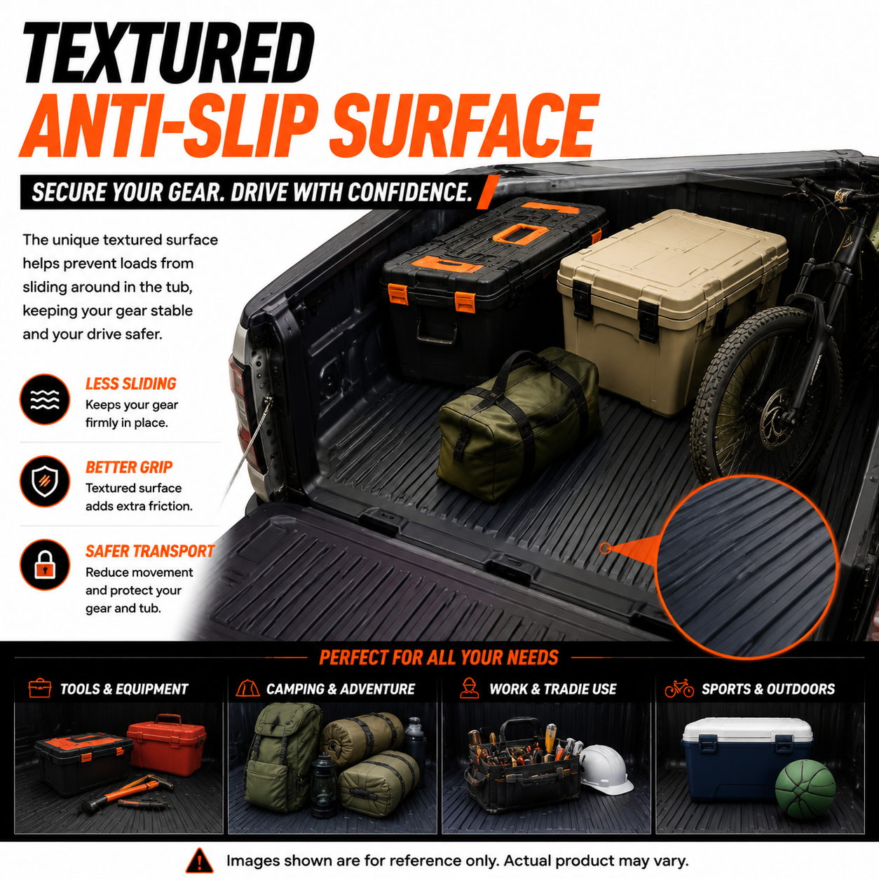 TPE Ute Tub Mat Liner to Suit Toyota HiLux 2026+ (N90) Dual Cab — view 4