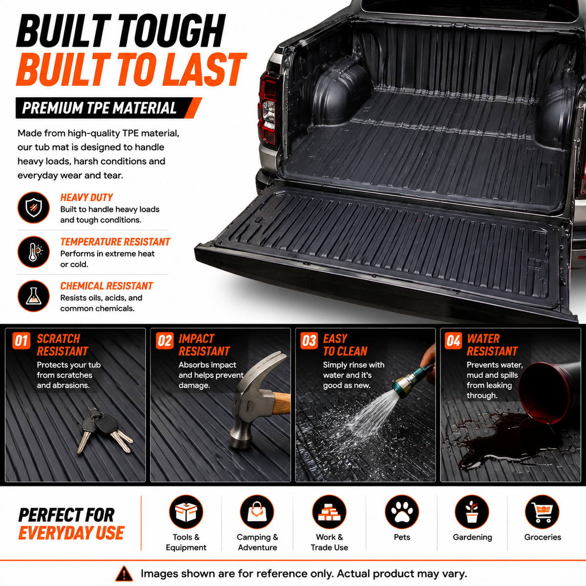 TIGER-X tub liner & mat