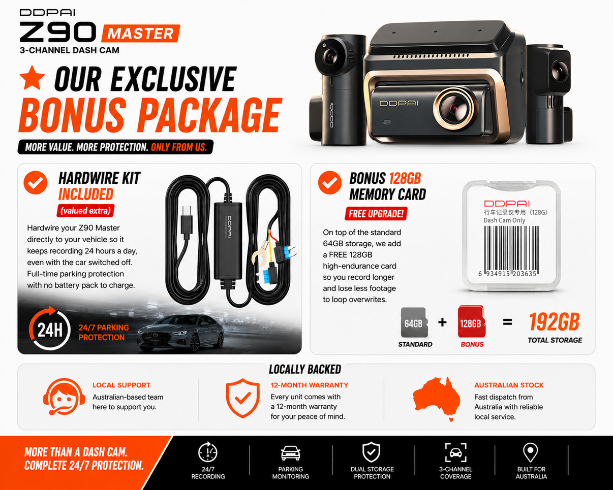 DDPai Z90 Master 3CH Dash Cam — view 2