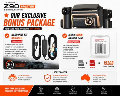 DDPai Z90 Master 3CH Dash Cam — view 2