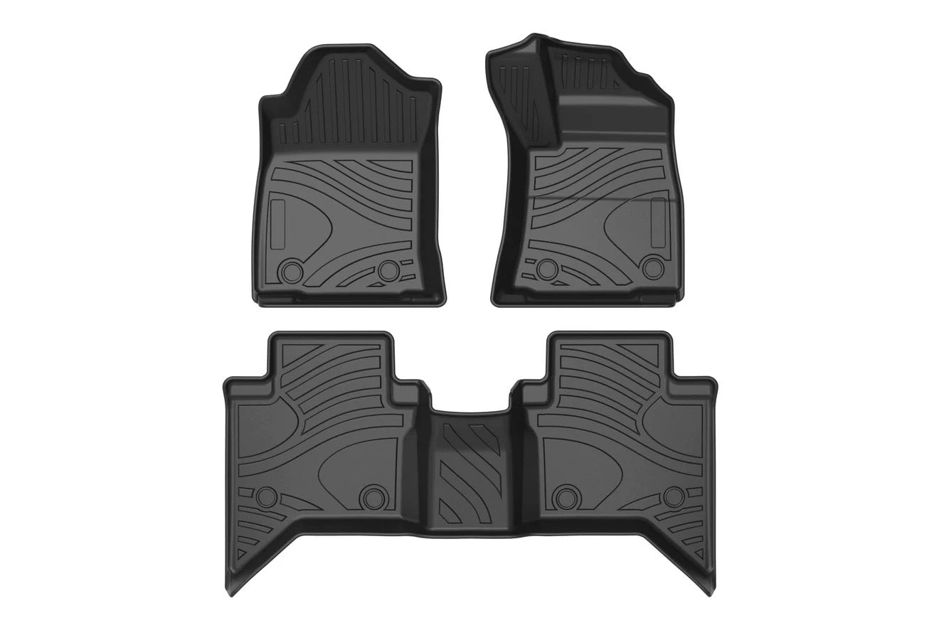 Anti-Slip Waterproof TPE Rubber Floor Mats Full Set for Toyota HiLux 2015-2024 — view 4