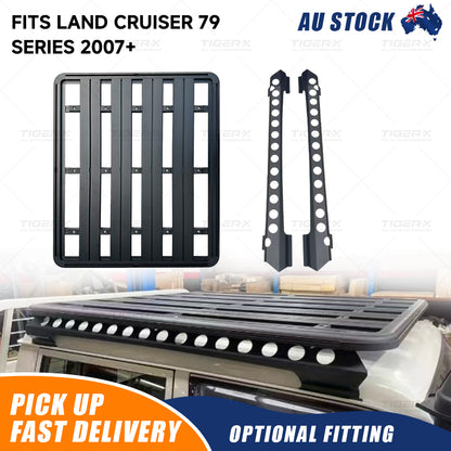 1600x1350mm Aluminum Roof Rack with Backbone to suit Toyota LandCruiser LC79 Series Double Cab 2007-Current