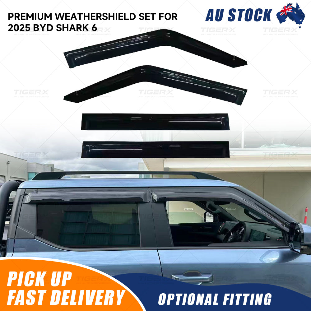 Weathershield Window Visors to Suit BYD Shark 6 2025+