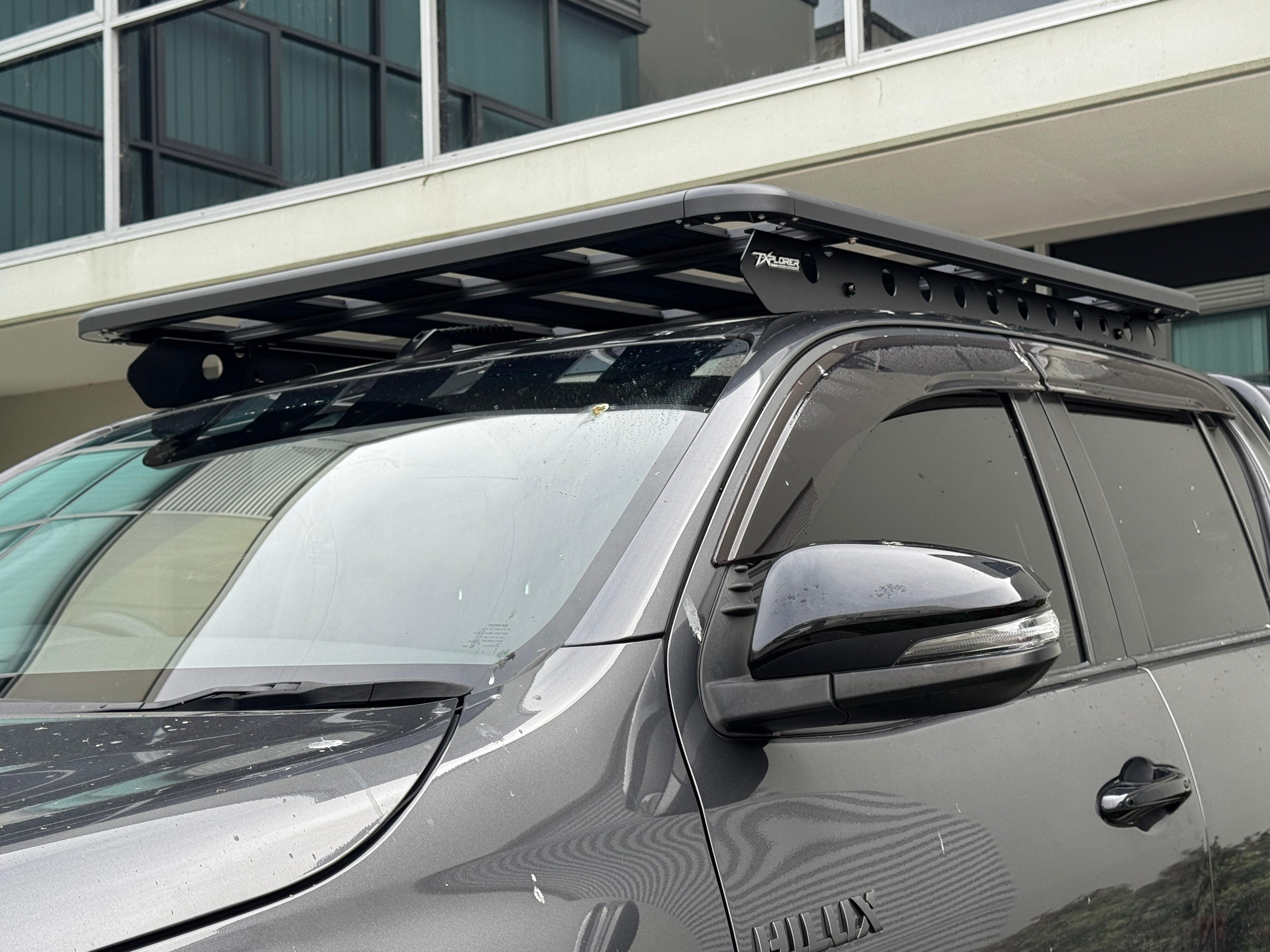 1500x1250mm Aluminum Flat Rack Roof Platform To Suit Toyota HiLux Dual Cab 2005-2026 T-Xplorer Rack — view 3