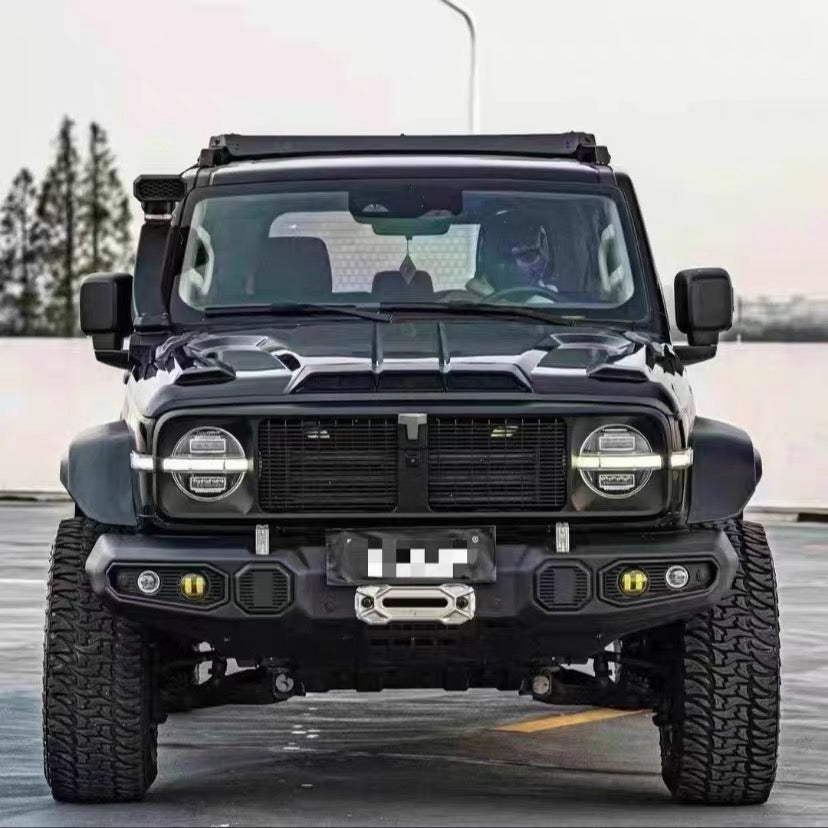 Black Mesh Front Bumper Grille for GWM Tank 300 2023–Current — view 2