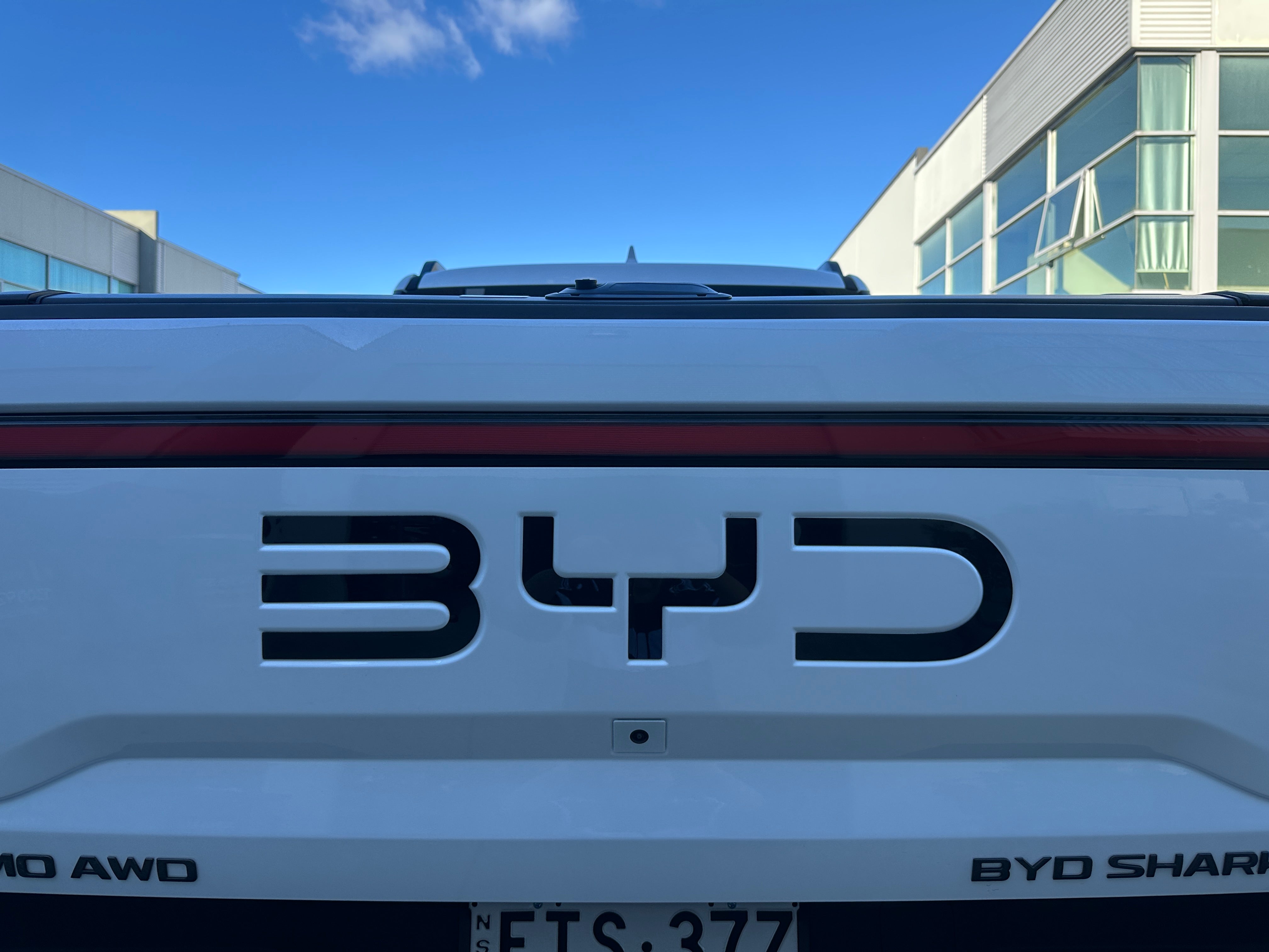 Blackout Rear Tailgate BYD Logo Trim Cover Overlay For 2025 BYD Shark 6