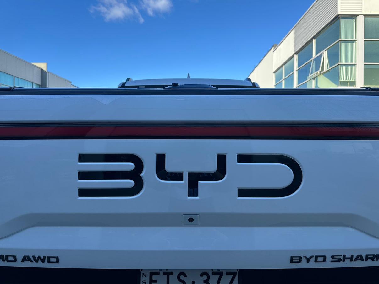 Blackout Rear Tailgate BYD Logo Trim Cover Overlay For BYD Shark 6 2025-2026 — view 7