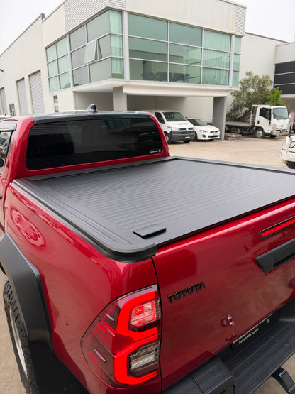 Dual Lock Manual Roller Shutter Tonneau Cover — To Suit Toyota Hilux 2015–2025 | Aluminium Retractable Ute Tub Cover