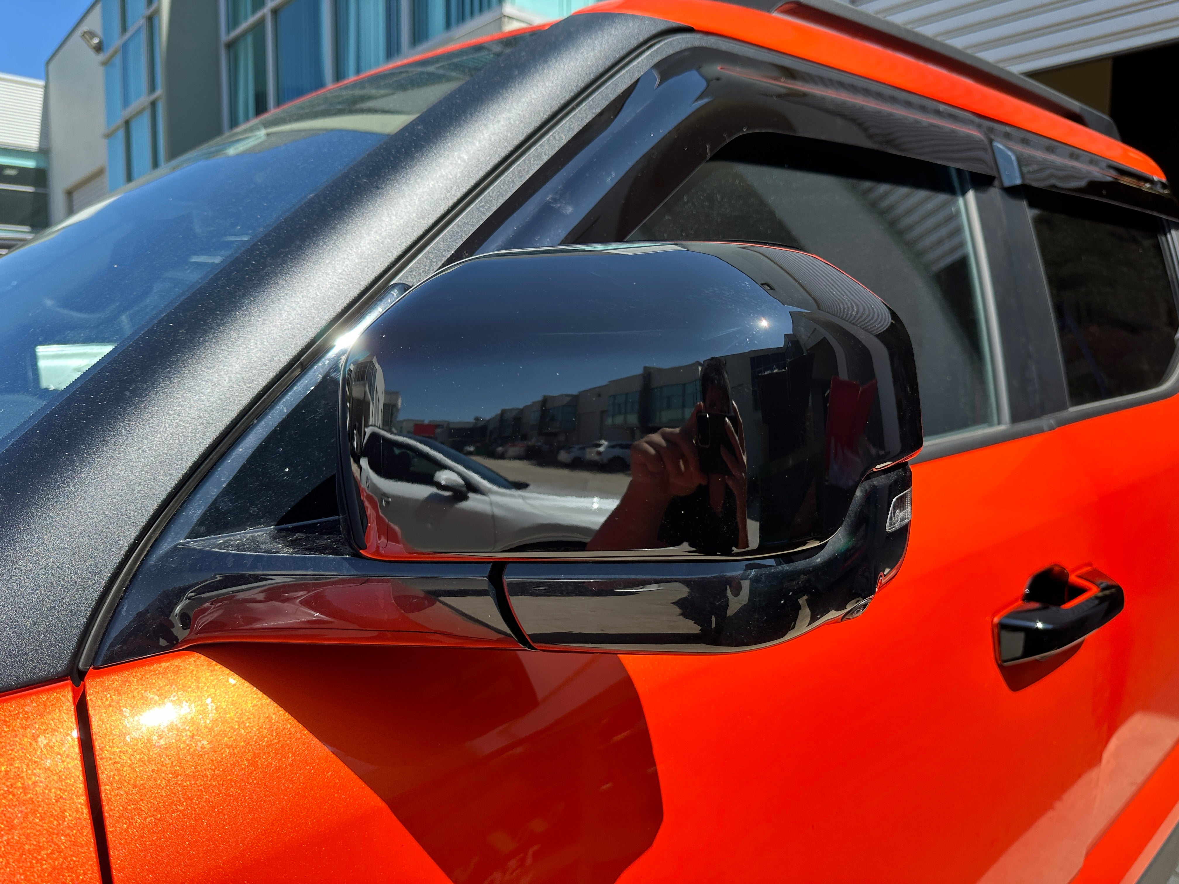 Gloss Black Rearview Mirror Protective Cover Pair For 2025 BYD Shark 6