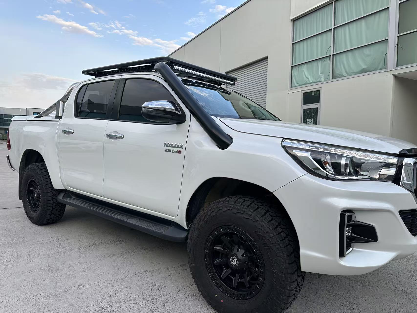Black Stainless Steel Snorkel Kit For TOYOTA HILUX N80 2015-2025