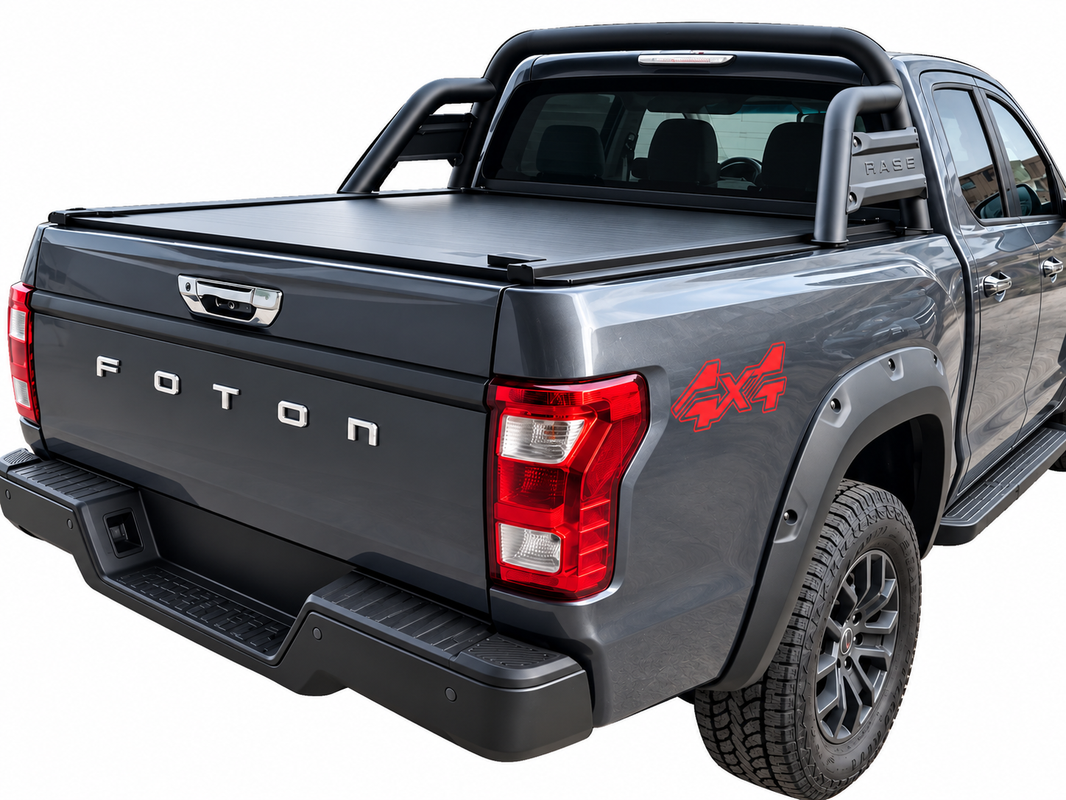 Dual Lock Manual Roller Shutter Tonneau Cover — To Suit Foton Tunland V7 & V9 Dual Cab | Aluminium Retractable Ute Tub Cover