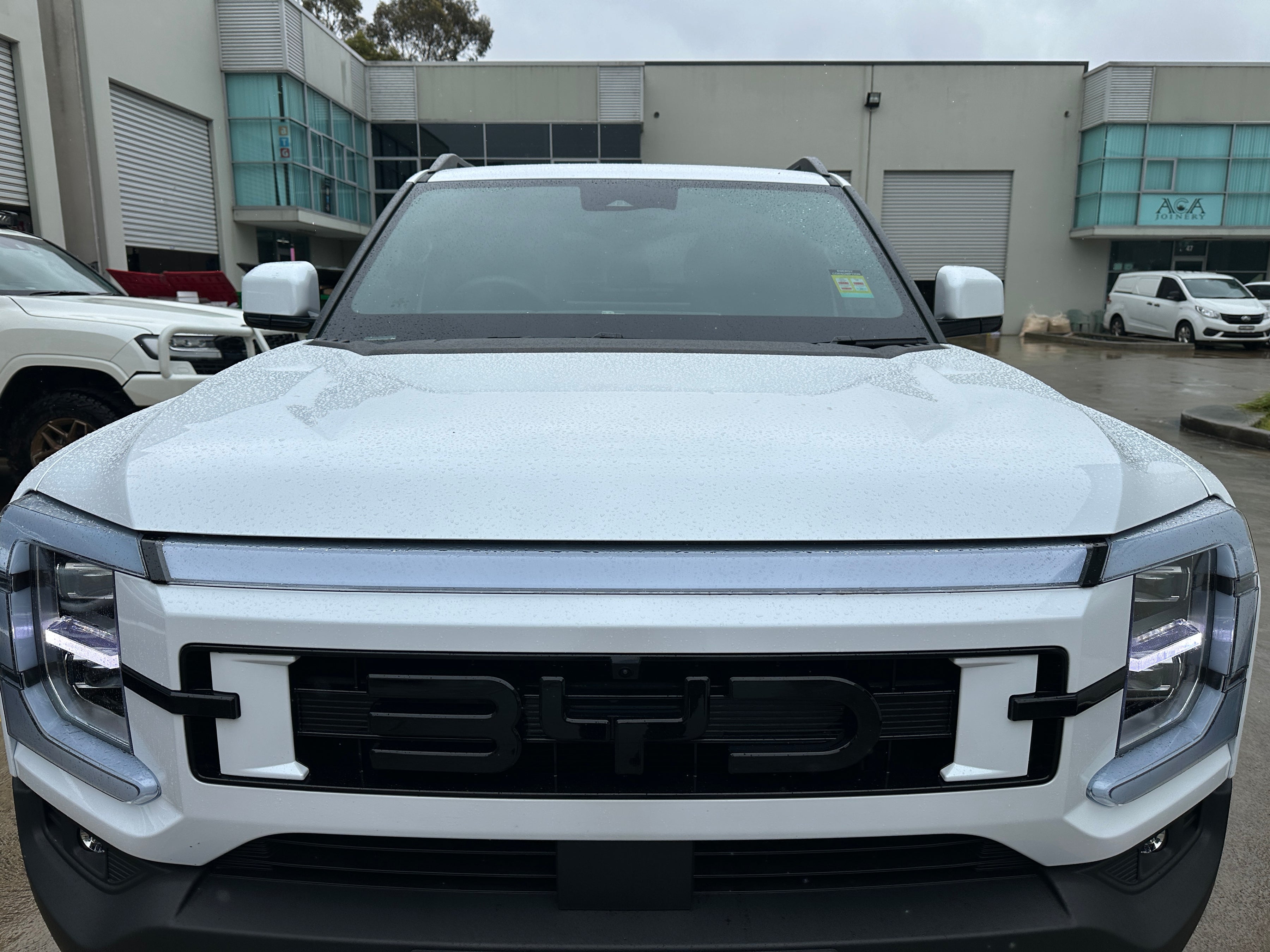 Blackout Front Grille BYD Logo Trim Cover Overlay For BYD Shark 6 2025-2026 — view 3