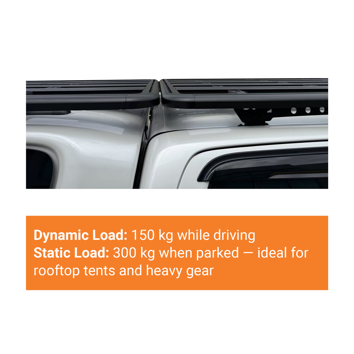 T-Xplorer Aluminium Roof Rack Platform to Suit BYD Shark 6 2025+ Dual Cab — view 9