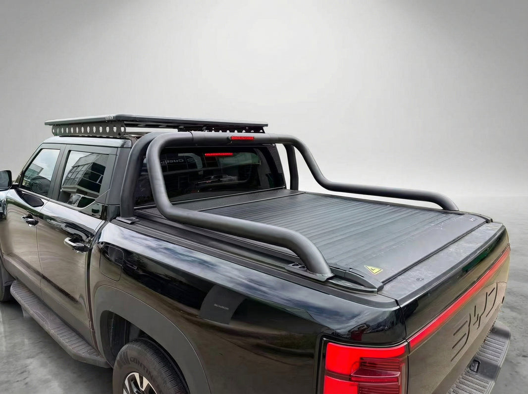 Black Powder Coated Long Sports Bar Roller Bar with Brake Light For UTEs