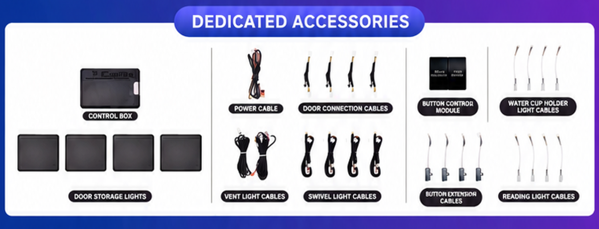 Dynamic Ambient Lighting Kit to suit Toyota Prado LC250 (2024–2026) — view 3