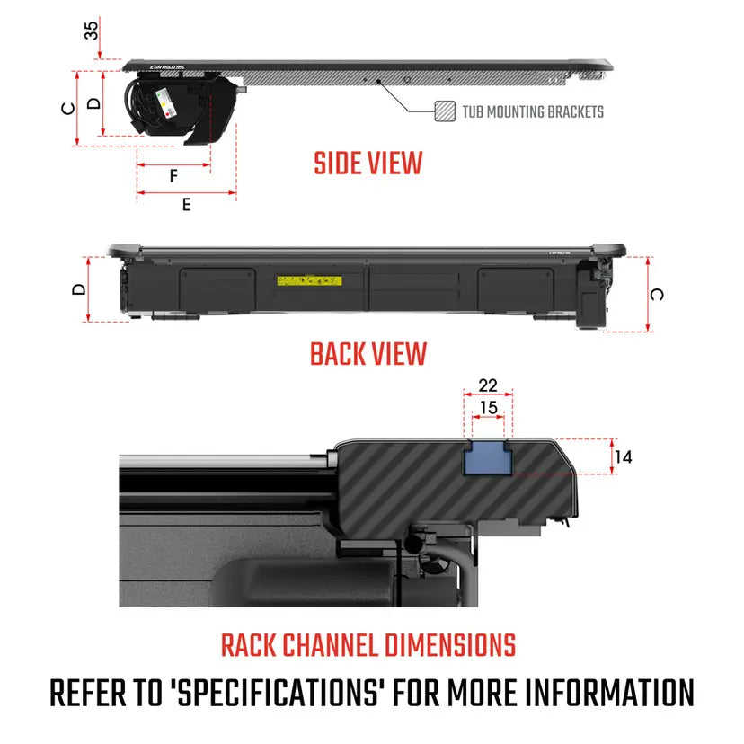 EGR RollTrac Electric Roller Shutter E3-Nissan Navara NP300 2015-2020 — view 6