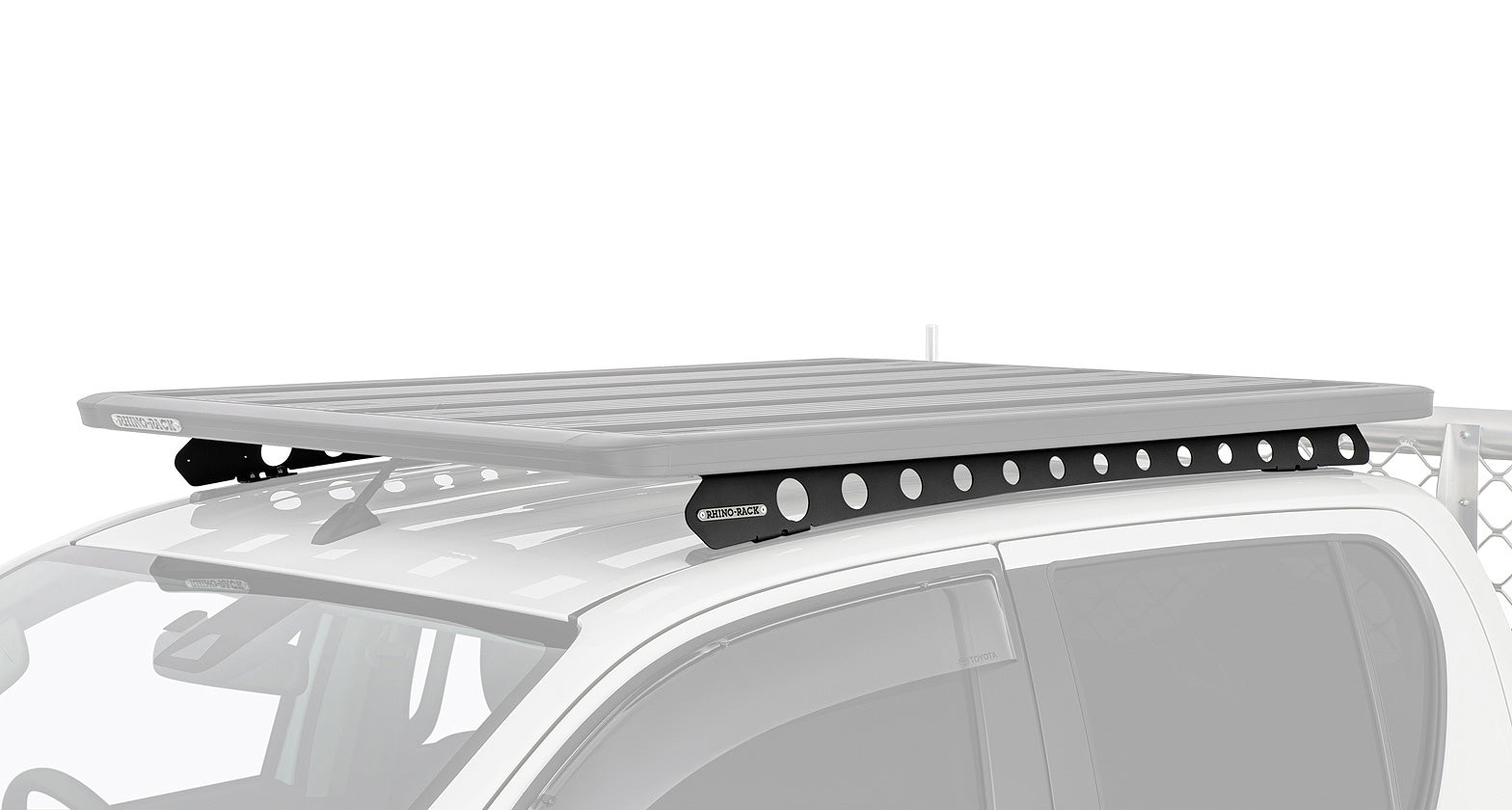 Rhino Rack Pioneer 6 Platform 1500x1240mm with Backbone to suit Toyota HiLux Dual Cab 2016-2024 — view 3