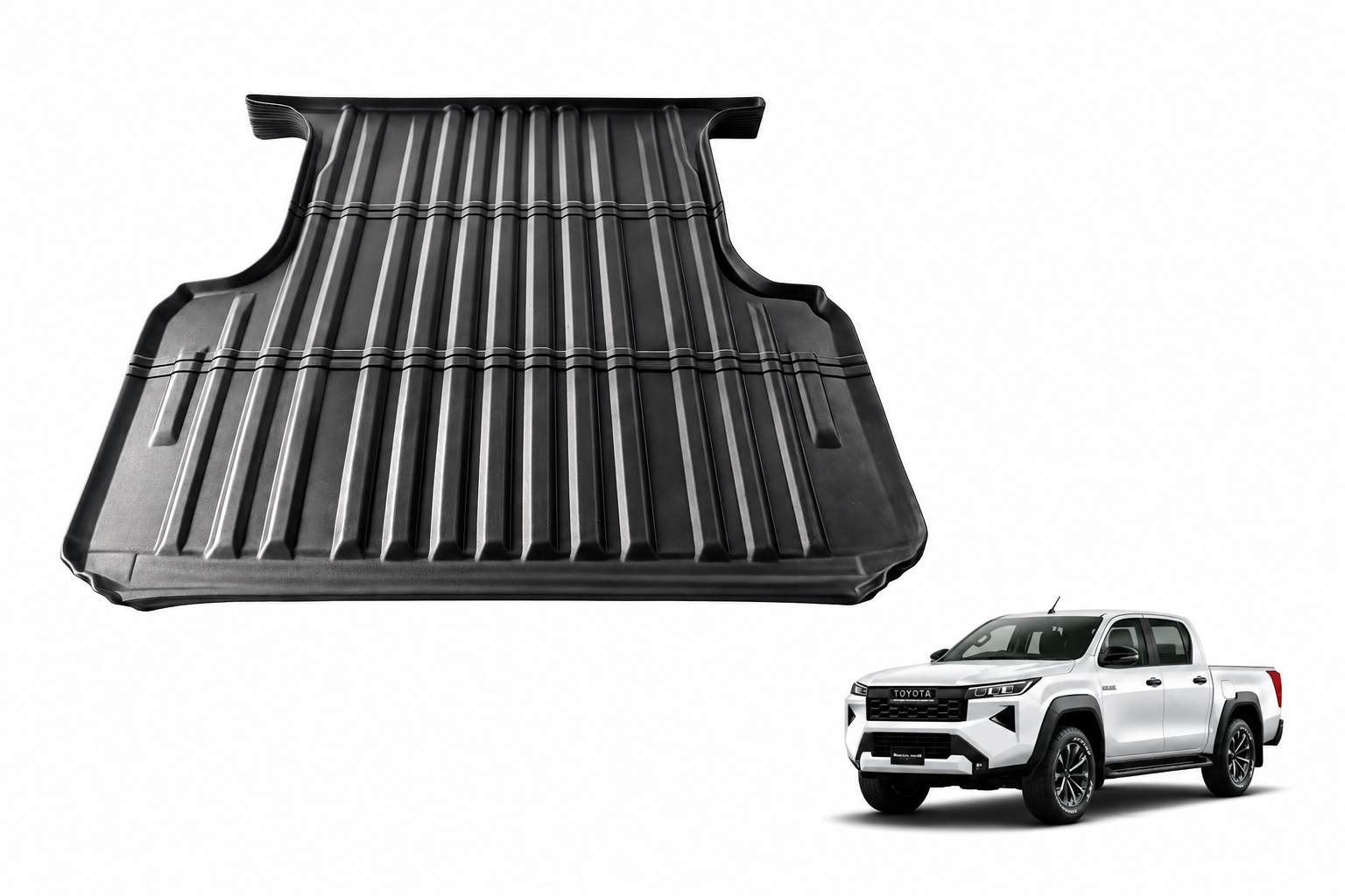 TPE Ute Tub Mat Liner to Suit Toyota HiLux 2026+ (N90) Dual Cab