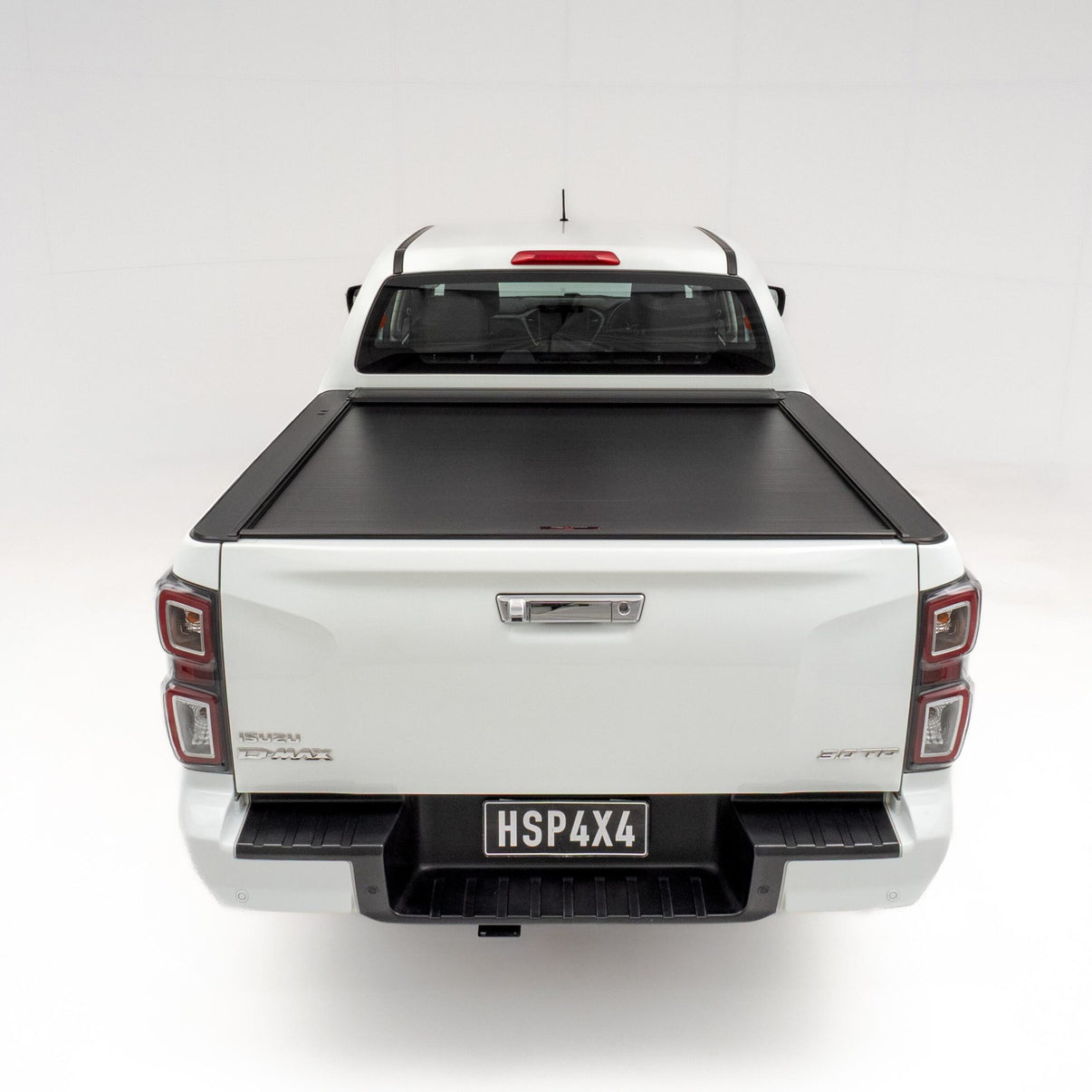 HSP Electric Roller Cover for Isuzu D-Max Dual Cab 2020-2026 — closed, rear view